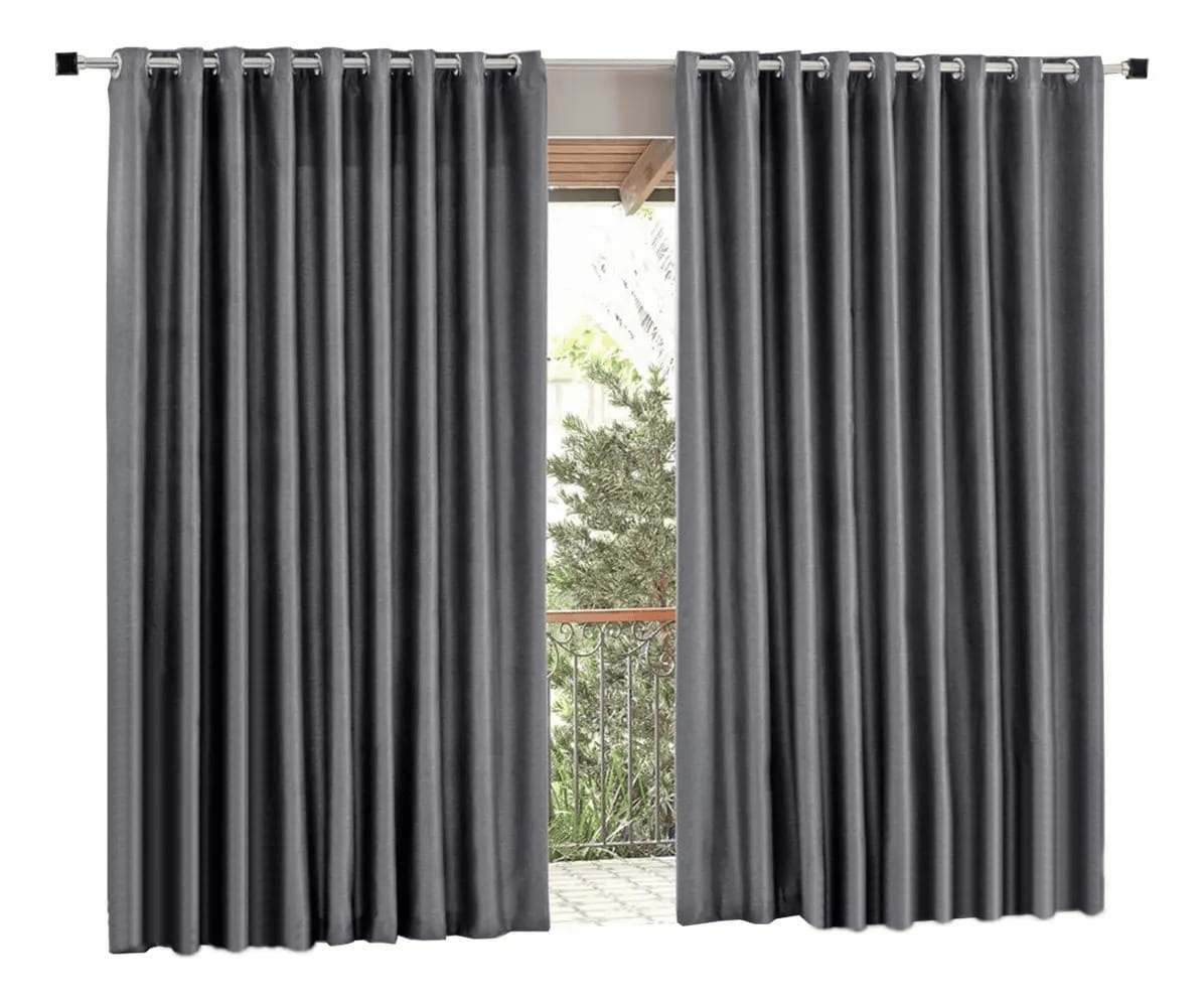 Cortina Bella Janela Corta Luz 3.60m x 2.60m Cinza Deans