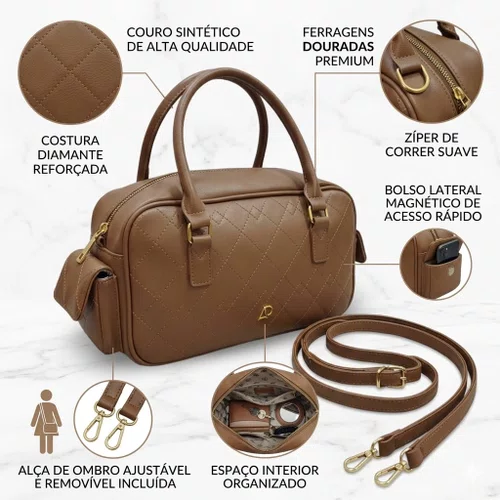 Bolsa Bau Alice Palucci Marrom