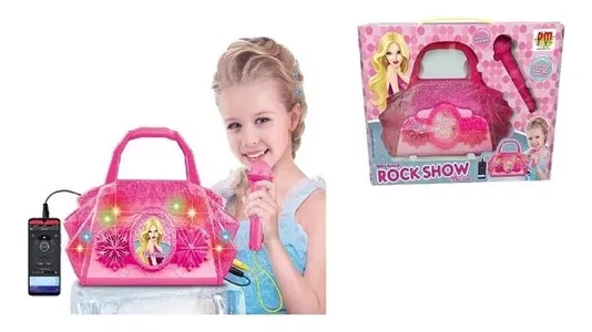 Bolsa Rock Show Belinda Com Microfone DM Toys