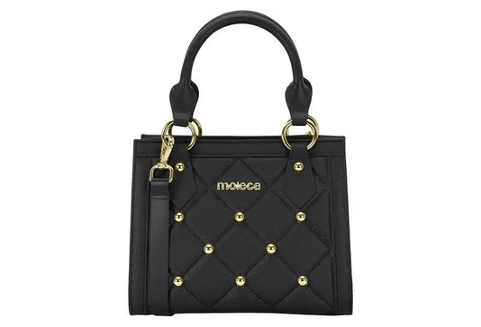 Bolsa Transversal e Alça Feminina Moleca Preto