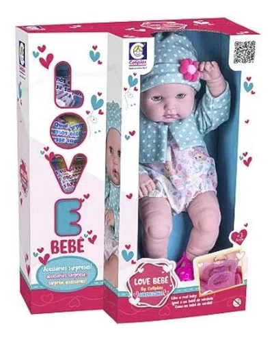 Boneca Cotiplas Love Bebê Presentinhos Surpresa