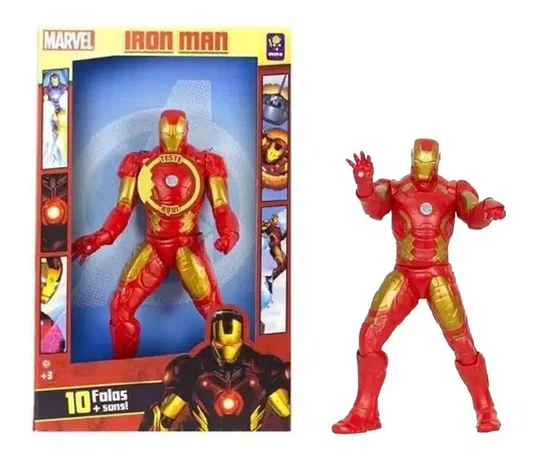 Boneco Marvel Homem de Ferro 10 Frases + Sons