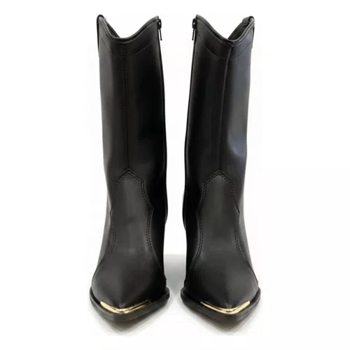 Bota Country Moleca Ana Castela Bico Fino Preto