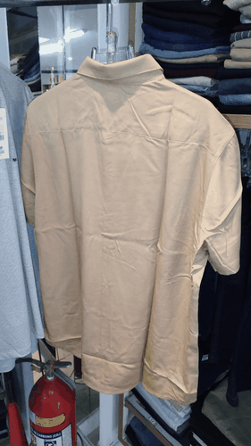 Camisa de Botão Manga Curta Marrom Pro Surf