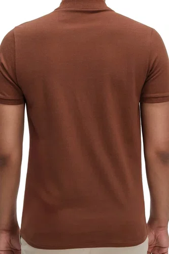 Camisa Polo Básica Masculina Ogochi Marrom