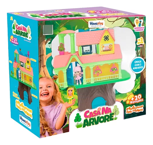 Casa na Árvore Divertida - com acessórios