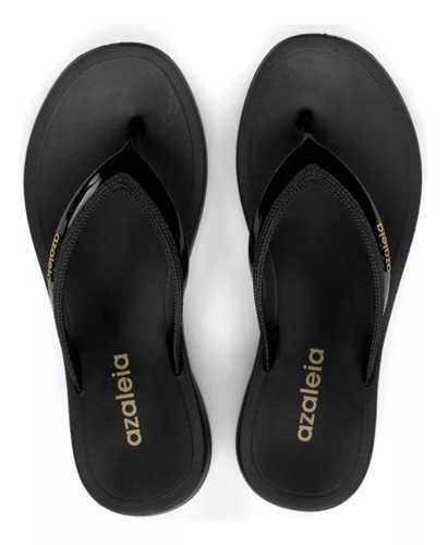 Chinelo Feminino Azaleia Adri Confortável E Leve Tamanco Preto