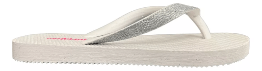 Chinelo Infantil Molekinha Branco com Glitter