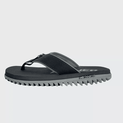 Chinelo Kenner Kivah Preto com Detalhe Cinza