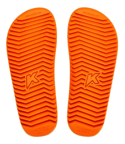 Chinelo Kenner Masculino Nk6 Pro Preto com Laranja