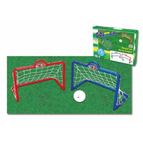 Gol a gol com 2 traves e uma bola de futebol braskit