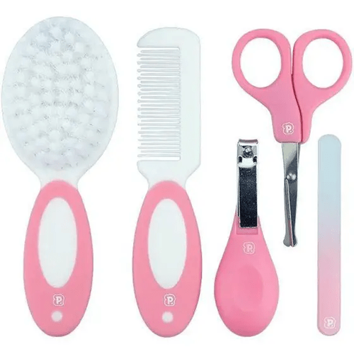 Kit Higiene Infantil 5 Peças Rosa Pimpolho