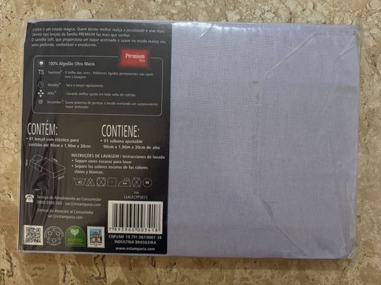 Lençol de Solteiro com Elastico Avulso Azul