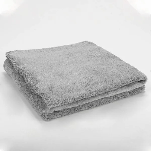 Manta de Microfibra Soft Cinza Bublim Lisa