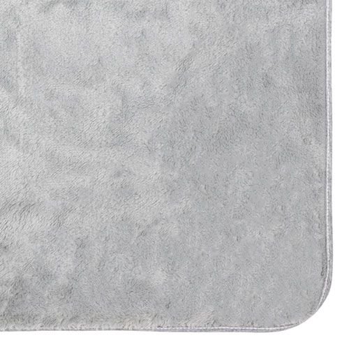 Manta de Microfibra Soft Cinza Bublim Lisa