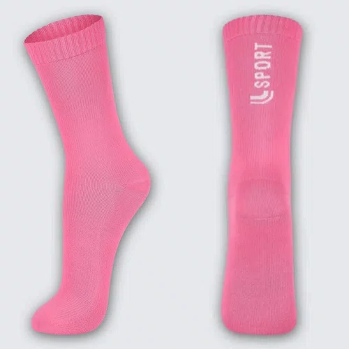 Meia Lupo Sport Nova York Emana Movimento Cano Longo 33-36 / 37-40 Rosa