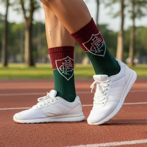Meia Rikam Casual Esportivo Masculino Fluminense