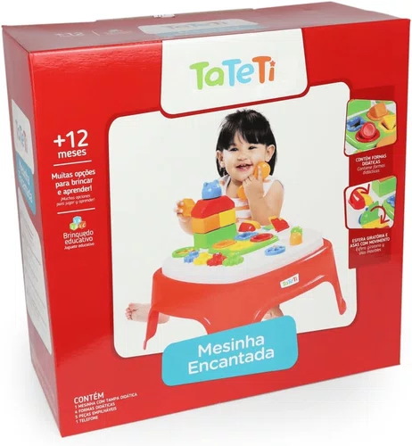 Mesa Pedagogica Tateti Mesinha Encantada Infantil com Acessorios