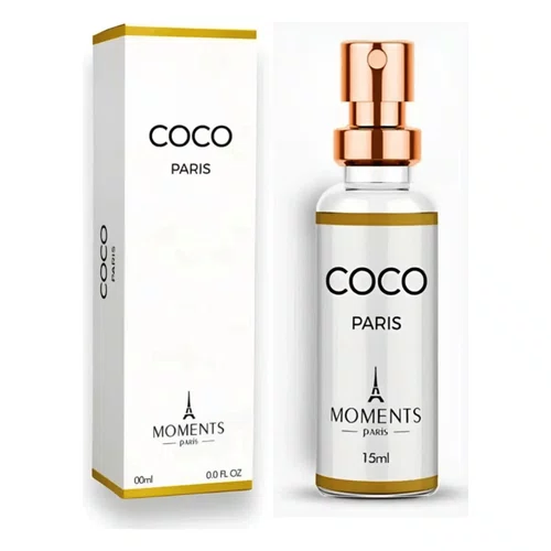 Mini Perfume de Bolsa Moments Paris Feminino 15ml Inspiração Importados Alta Fixação