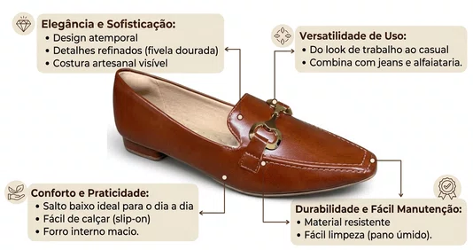 Mocassim Sua Cia New Whisky Feminino