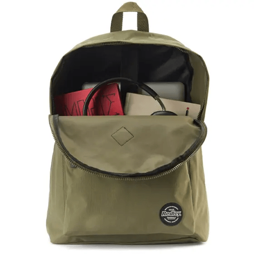 Mochila Redley 28 Litros Urbano Lisa Básica Escolar Cor Verde Oliva