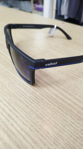 Óculos Masculino Colcci Preto com Detalhes Azul