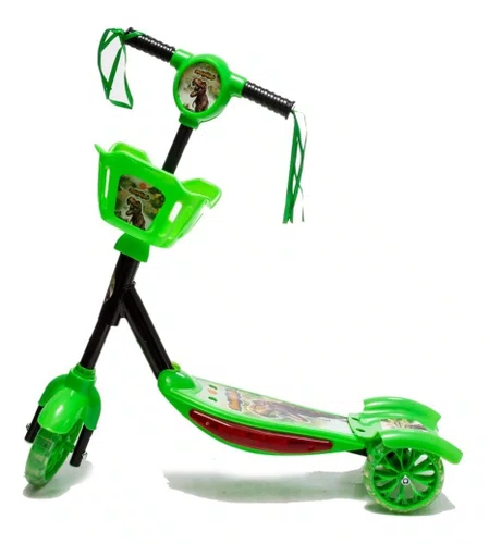 Patinete com Cesta Dinossauro