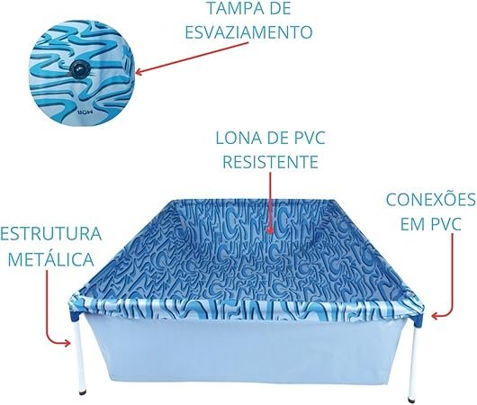 Piscina 1000 Litros Retangular