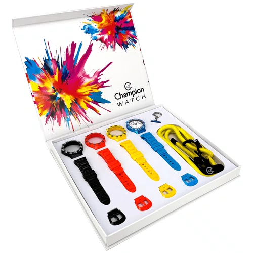 Relogio Champion Original Troca Pulseiras Fundo Branco