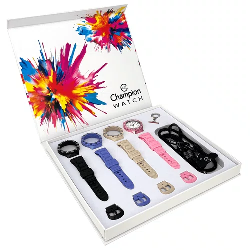 Relogio Champion Original Troca Pulseiras Fundo Branco