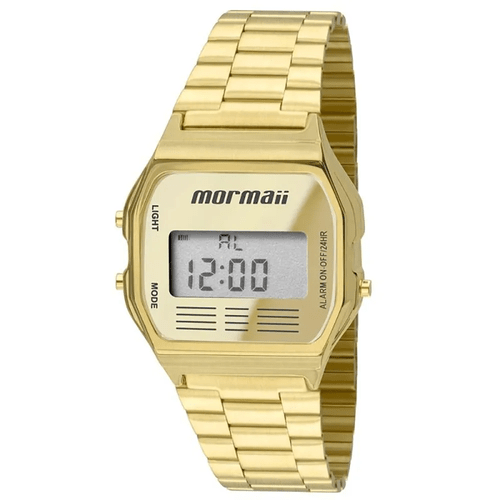 Relógio MORMAII Unissex Digital Dourado