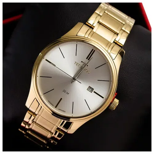 Relógio Technos Masculino Steel Dourado Original 2115MPN/4K