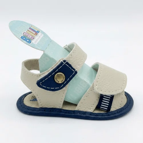 Sandalia Bebê Bibilili Masculino Bege