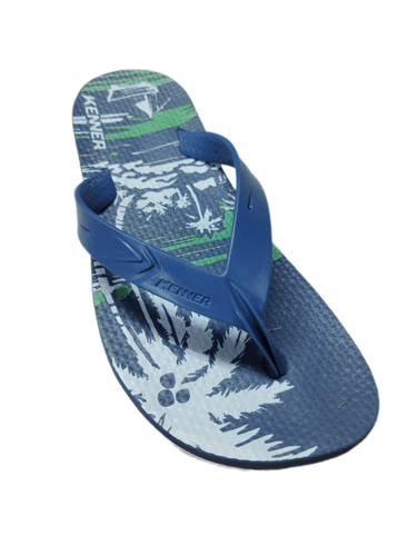 Sandalia Chinelo Kenner Summer Masculino Azul Floral