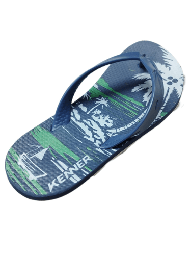Sandalia Chinelo Kenner Summer Masculino Azul Floral