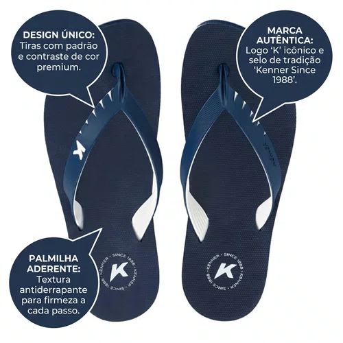 Sandalia Kenner Red Pro Azul Noturno Masculino