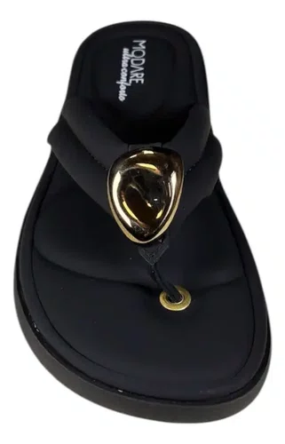 Sandalia Modare Ultra Conforto Feminino Preto Nobuck