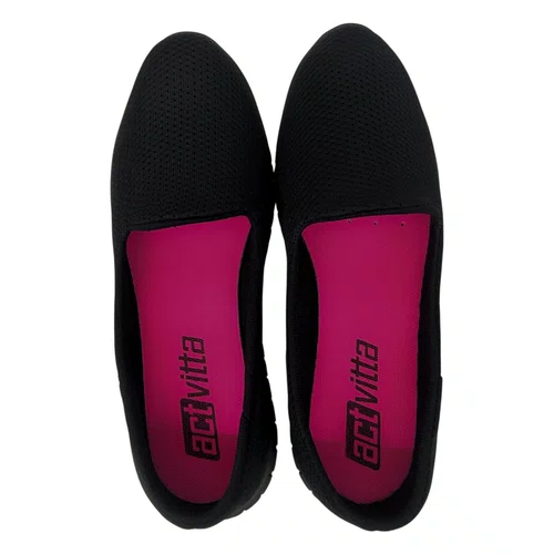 Sapato Actvitta Slip On Feminino Preto