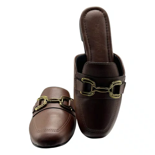 Sapato Beira Rio Mule Feminino Conhaque