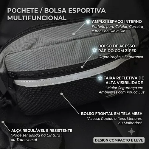 Shoulder Bag Sundek Masculino Preto com Cinza