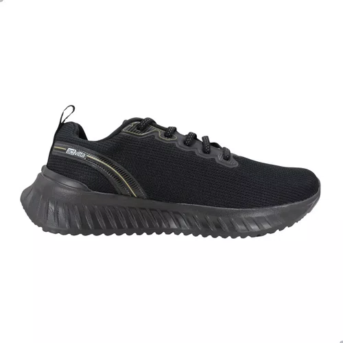 Tenis Actvitta Esportivo Masculino Preto/Dourado