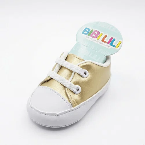 Tenis Bebê Bibilili Dourado