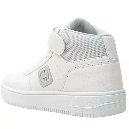 Tênis Cano Alto Casual Masculino Ollie Premium Branco