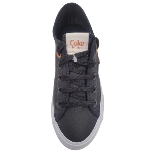 Tenis Coca Cola Flow Town Feminino Preto/Cobre