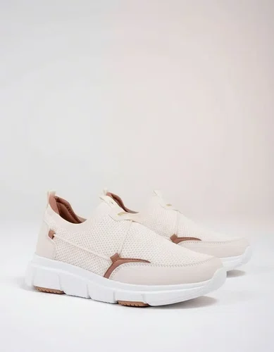 Tenis Comfortflex Casual Feminino Bege