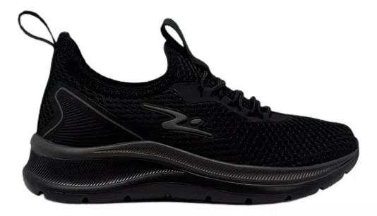 Tenis Infantil Adrun Flex Go Kids Levíssimo S/Cadarço Preto