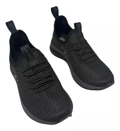 Tenis Infantil Adrun Flex Go Kids Levíssimo S/Cadarço Preto