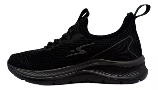 Tenis Infantil Adrun Flex Go Kids Levíssimo S/Cadarço Preto