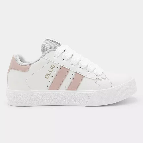 TÊNIS OLLIE SPACE 2 FEMININO CASUAL Branco com Rosa