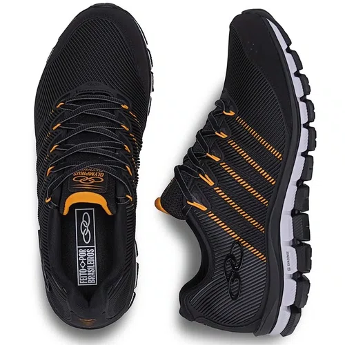 Tenis Olympikus Esportivo Dynamic Masculino Preto/Laranja